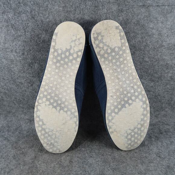 Toms Shoes Womens 8 Flats Slip On Loafer Casual Canvas Blue Alpargatas Boho - Picture 9 of 10